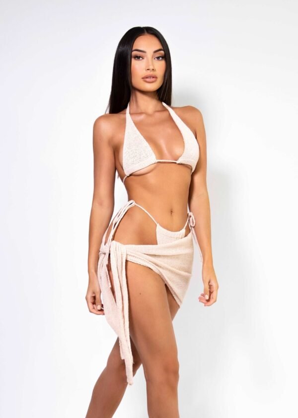 THE 3 PIECE CROCHET SET BEIGE